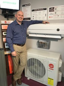 Brent Guilbeau with a Trane Mini Split