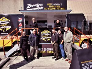 Baker's Leonard Landry, Eddie Gallego and Tony Ullo with the Sporlan Zoomlock Team