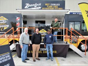 Rick Kincel, Mike Warren, Tedo Woods and Bo Robertson at the Coburns Zoomlock Roadshow in Baton Rouge