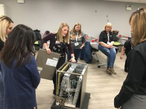 Jessica Gulla reviews features of a Johnson Controls air handler.