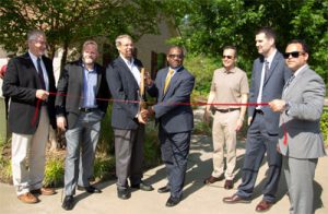 Photo of One Year Anniversary ribbon cutting at Trane Research Lab at University of Texas at Tyler