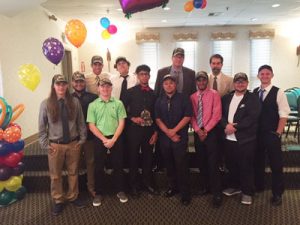 High-achieving students from the Woonsocket Area Career Technical Center in Woonsocket, Rhode Island, which participates in the "Head of the Class" program.