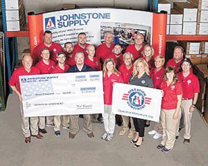 Johnstone Supply Woburn Group check presentation to Operation Homefront.