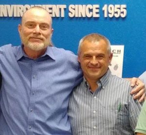 Gerry Wagner and his new friend, Sergiy Sheremetyev,