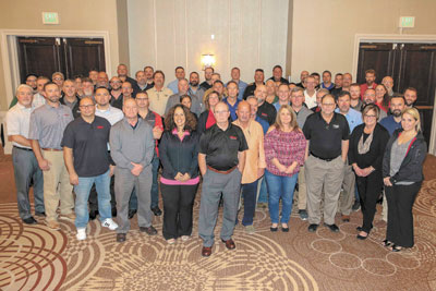 Baker Distributing Florida Division representatives gather for a group photo.