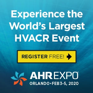 AHR Expo 2020 mobile ad
