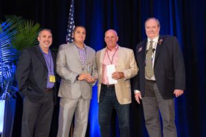 2019 HVAC Contactor of the Year Winners Todd and Ryan Kletz with PHCC President Ken Nielsen and Matt McLaughlin, Rheem Manufacturing’s Director of Wholesale Distribution.
