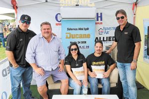 Glenn Paetow (2nd from l.) of Allied with Jesus Quiles, Bianca Riios, Gabriel Rivera and Sergio Sanjenis of Oldach.