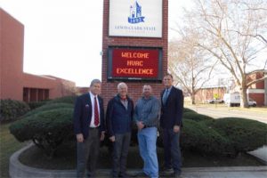 Left to right: Dr. James Crisp, HVAC Excellence, Mark Smith, Division Chair CTE, J.R. Kok, HVACR Chair, Bruce Nelson CMHE, HVAC Excellence.