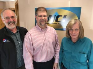 Left to right: Rudy Leatherman, David Richardson (me), and Jim Davis.