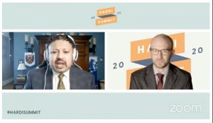 Anirban Basu (Sage Policy Group) and Tim Fisher (HARDI) presenting during the virtual HARDI Summit