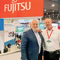 Target Sales President Dan Moody with Fujitsu President and COO Matt Peterson at the 2022 AHR Expo